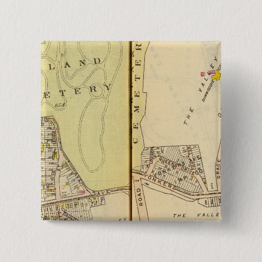 Yonkers, New York 20 Vierkante Button 5,1 Cm (Voorkant)