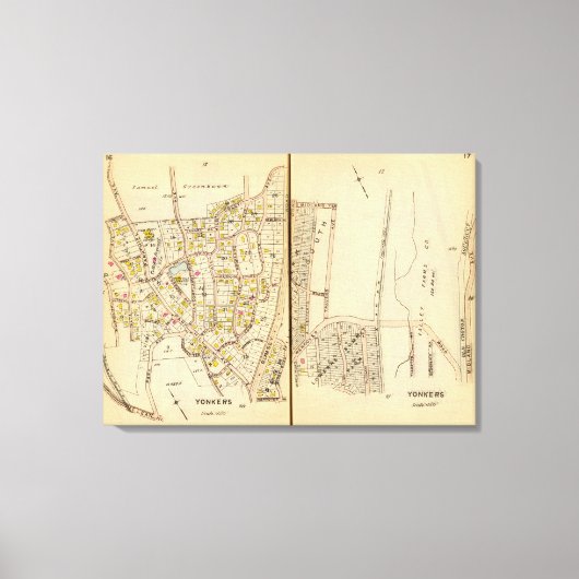 Yonkers, New York 2 Canvas Afdruk (Voorkant)