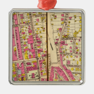 Yonkers, New York 4 Metalen Ornament