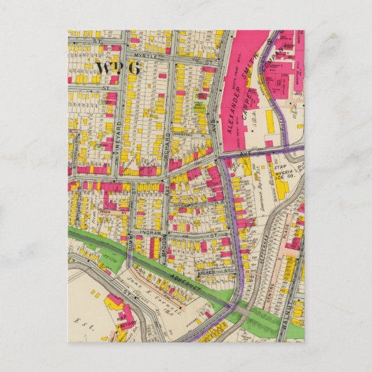 Yonkers New York Atlas Briefkaart (Voorkant)