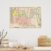 Yonkers New York Atlas Map Poster (Keuken)