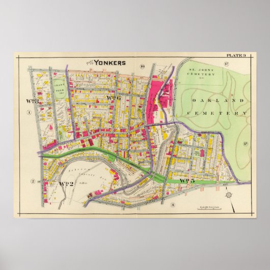 Yonkers New York Atlas Poster (Voorkant)