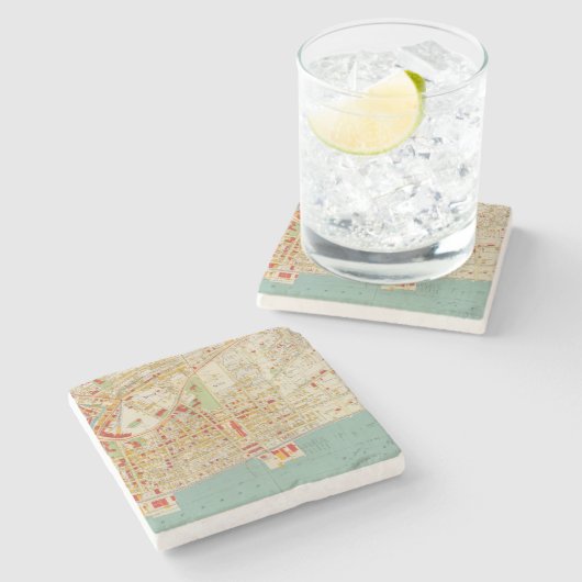 Yonkers New York Stenen Onderzetter (Zijkant)