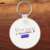 Yonkers New York Text Base Sleutelhanger (Voorkant)
