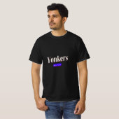 Yonkers New York Text Base T-Shirt (Voorkant volledig)