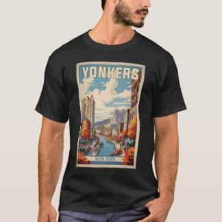 Yonkers New York USA Vintage Toerisme T-shirt