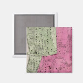 Yonkers, NY Atlas Magneet (Voorkant / Achterkant)