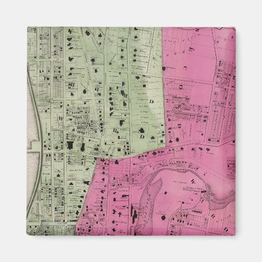 Yonkers, NY Atlas Magneet (Voorkant)