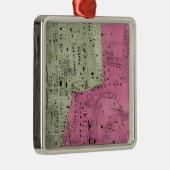 Yonkers, NY Atlas Metalen Ornament (Rechts)