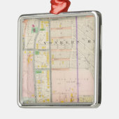 Yonkers NY Map Atlas Metalen Ornament (Links)
