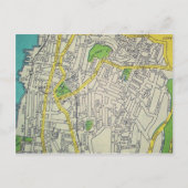 Yonkers, NY Map Briefkaart (Voorkant)
