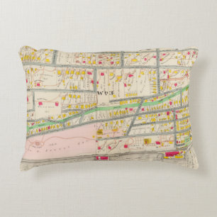 Yonkers NY Map Decoratief Kussen