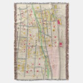 Yonkers NY Map Deken (Voorkant Verticaal)