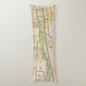 Yonkers NY Map Lichaamskussen (Voorkant Verticaal)