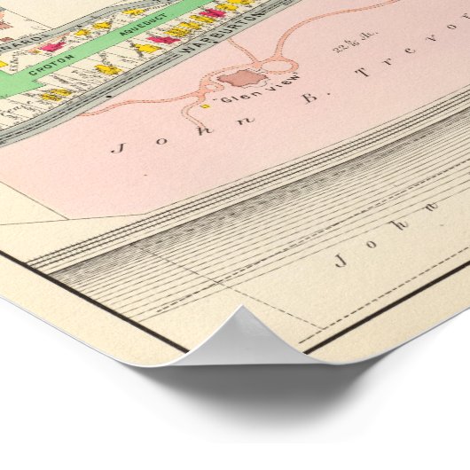 Yonkers NY Map Poster (Hoek)