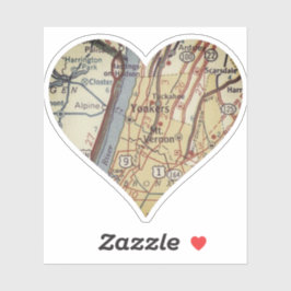 Yonkers NY  Map Sticker