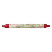 Yonkers NY Map Zwarte Inkt Pen (Voorkant)