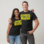 Yonkers NY Old New York Licence Bord Disted G T-shirt (Unisex)