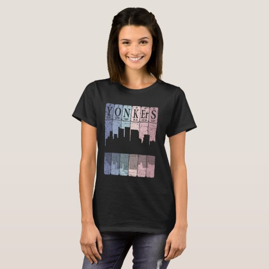Yonkers Periodic Table Elements Yonkers New York R T-shirt (Voorkant volledig)