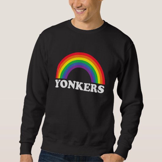 Yonkers Rainbow LGBTQ Gay Pride Lesbians Queer Trui (Voorkant)