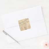 Yonkers wards 2-3, New York Vierkante Sticker (Envelop)