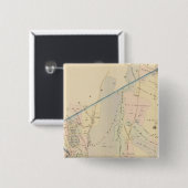 Yonkers wards 3-4, New York Vierkante Button 5,1 Cm (Voorkant /achterkant)