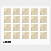 Yonkers wards 3-4, New York Vierkante Sticker (Vel)