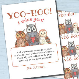 Yoo-hoo Eigendom van Miss You School Teacher Downl Kaart