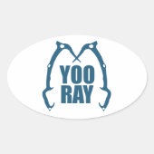 Yoo Ray (ouray) IJstijgbeeld Ovale Sticker (Voorkant)