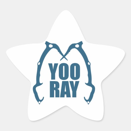 Yoo Ray (ouray) IJstijgbeeld Ster Sticker (Voorkant)