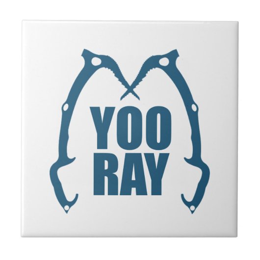 Yoo Ray (ouray) IJstijgbeeld Tegeltje (Voorkant)