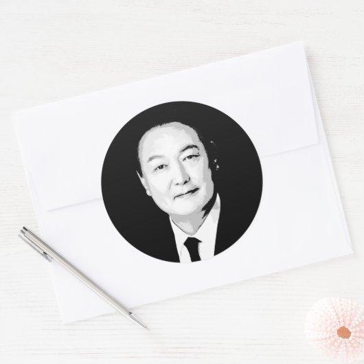 Yoon Suk Yeol Ronde Sticker (Envelop)