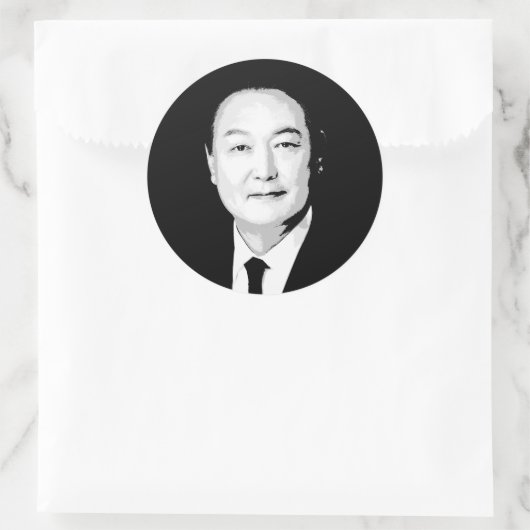 Yoon Suk Yeol Ronde Sticker (Tas)