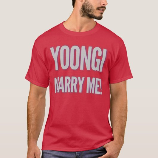 Yoongi Marry Me gift T-shirt (Voorkant)