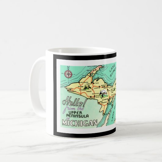 Yooper  Briefkaart Mok (Voorkant links)