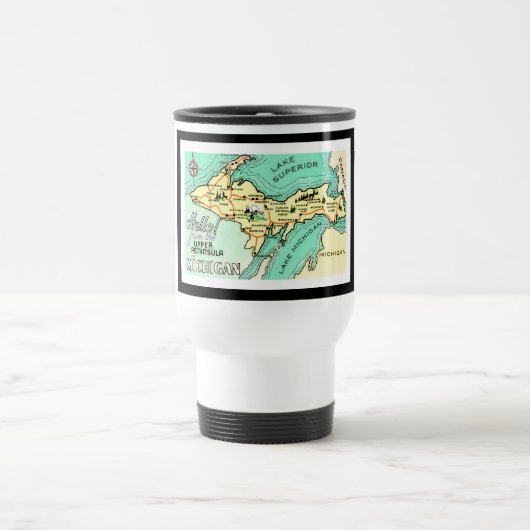 Yooper Briefkaart Travel Mug Reisbeker (Center)