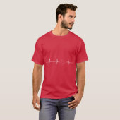 Yooper Heartbeat Upper Peninsula Of Michigan SISU  T-shirt (Voorkant volledig)