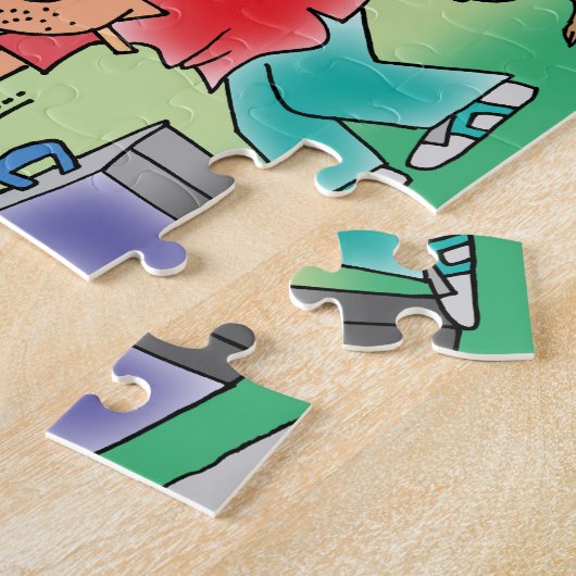 Yooper Jigzaag Puzzle Legpuzzel (Zijkant)