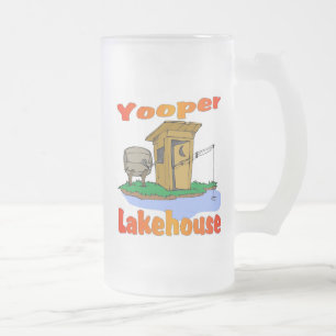 Yooper Lakehouse (Aanpassen) Matglas Bierpul