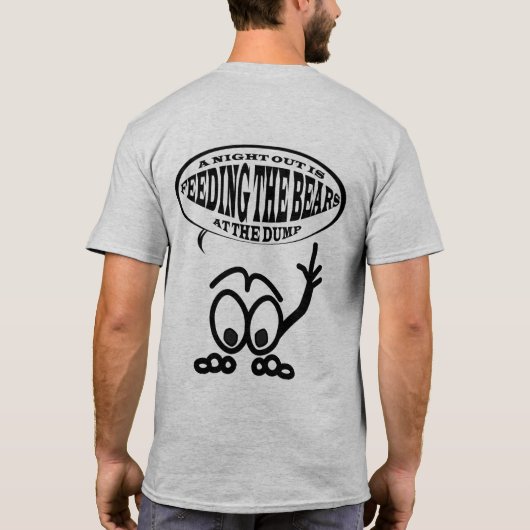 Yooper Night Out Funny Mannen Basic Grey T shirt (Achterkant)