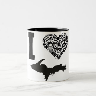 Yooper Nurse, ik Michigan Tweekleurige Koffiemok