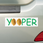 Yooper - Pasties Bumpersticker (Op auto)