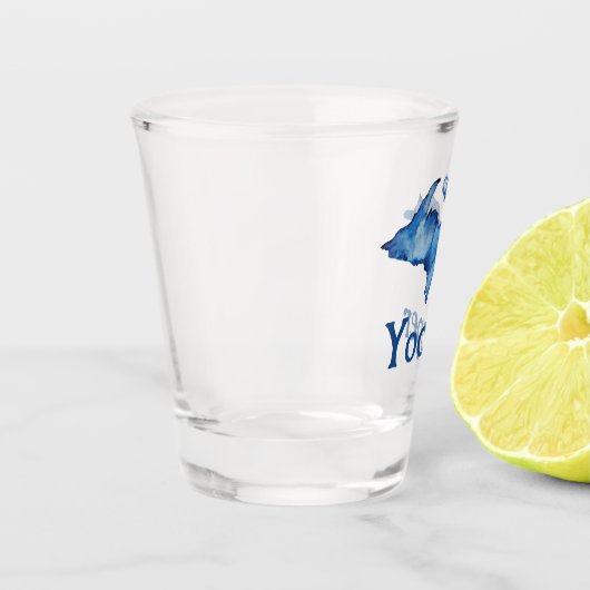Yooper U.P. Waterverf Shot Glas (Links)