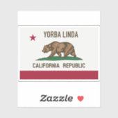 Yorba Linda CA Sticker (Vel)