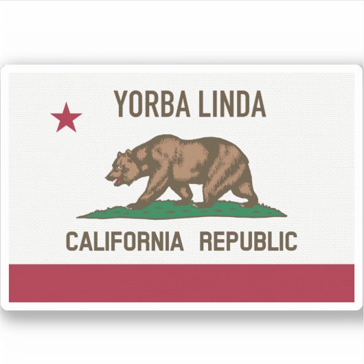 Yorba Linda CA Sticker (Voorkant)