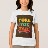 "YORE YOK TAID Slogan Mannen T-Shirt" "Trendy Mann Tri-Blend Shirt (Voorkant)