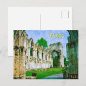 York Abbey Briefkaart (Voorkant / Achterkant)