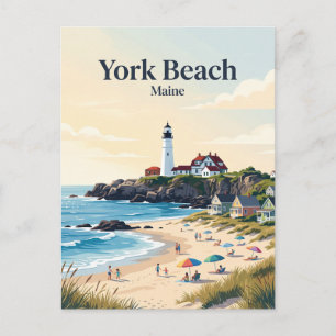York Beach, Maine Briefkaart