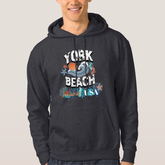 York Beach, Maine Hoodie (Voorkant)