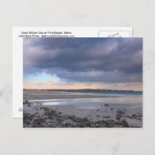 York Beach Maine Quiet Winter Day Briefkaart (Voorkant / Achterkant)